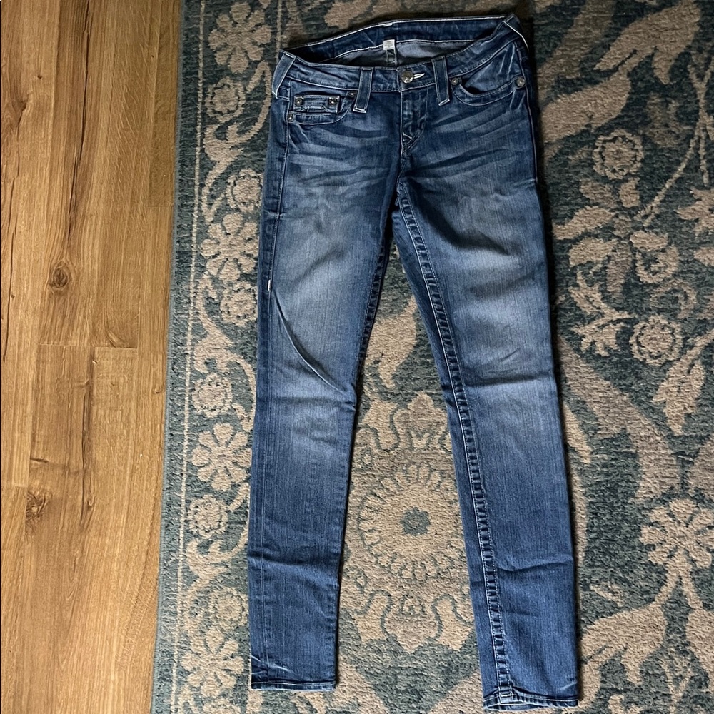 True Religion Women's Blue Skinny Jeans